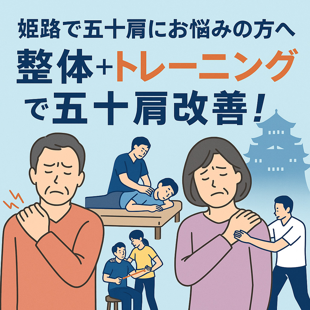 姫路で五十肩にお悩みの方へ｜整体×トレーニングで動く肩を取り戻す方法【ULU整骨院】 画像